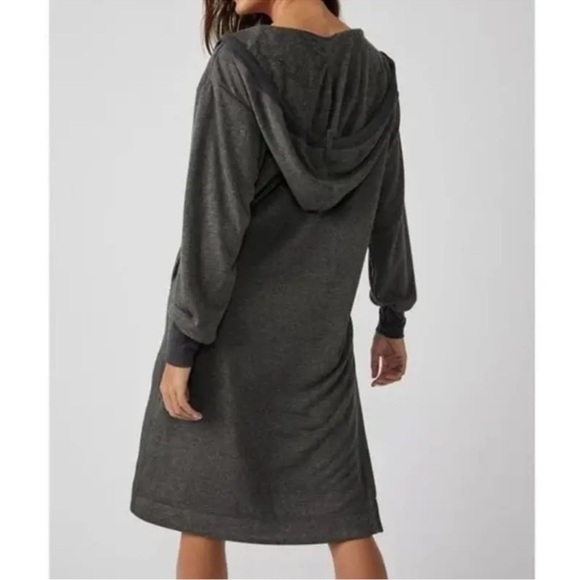 Free People Movement Womens Feel Good Layer Longline Hoodie Dress Tunic Size XL - Picture 3 of 16
